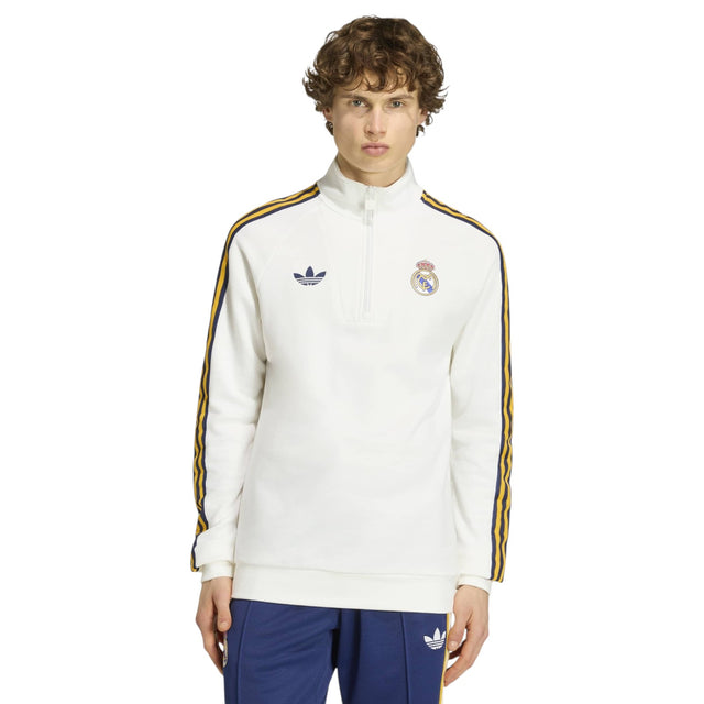 adidas Real Madrid Football Originals Adults Half-Zip Top