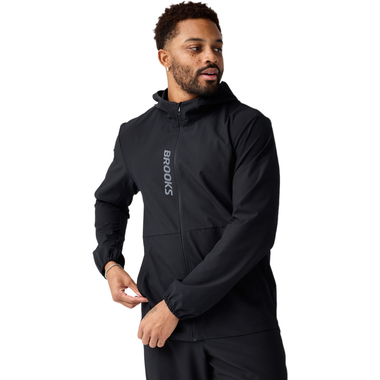 Brooks Canopy Mens Wind and Water Resistant Running Jacket