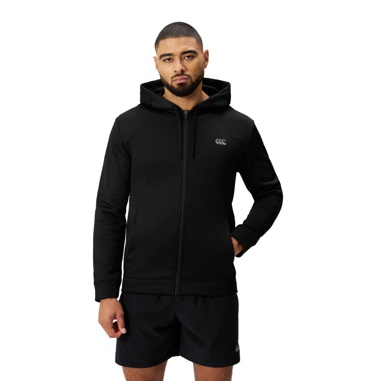 Canterbury Tempo Knit Mens Full-Zip Hoodie
