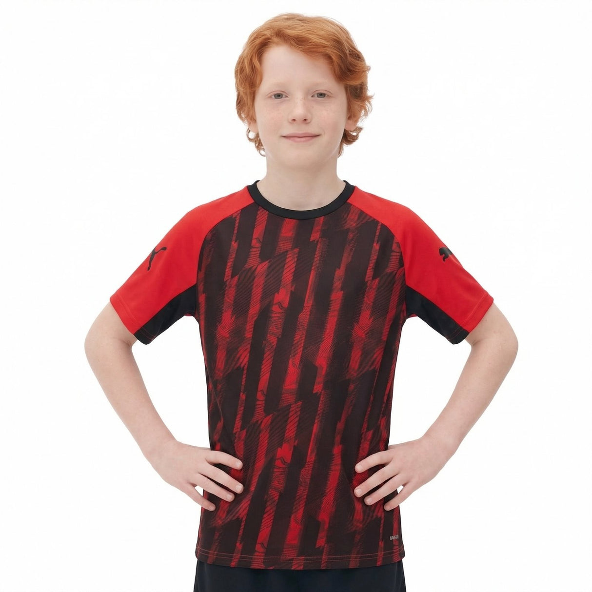 Puma B individualLIGA Graphic Jsy Jr Rd