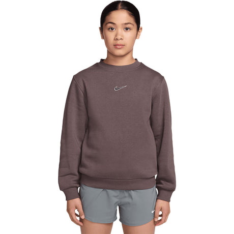 Nike Kylian Mbappé Club Fleece Kids Soccer Crew-Neck Sweatshirt