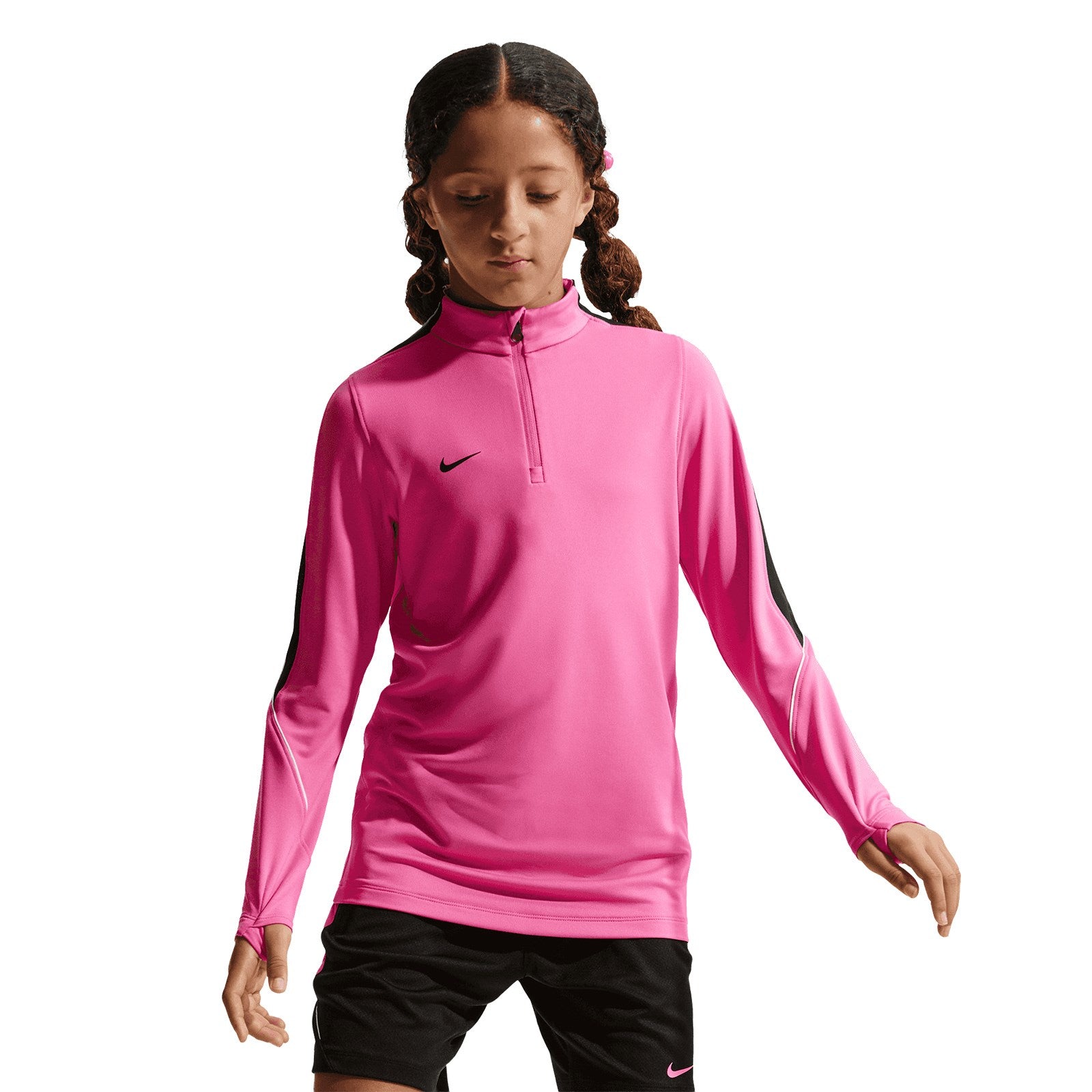 nike pink drill top