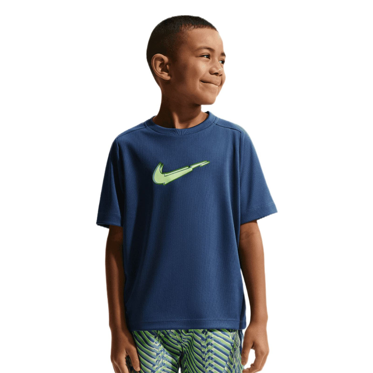 Nike Boys DF MULTI SS TOP BOLD GX Navy
