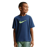 Nike Boys DF MULTI SS TOP BOLD GX Navy