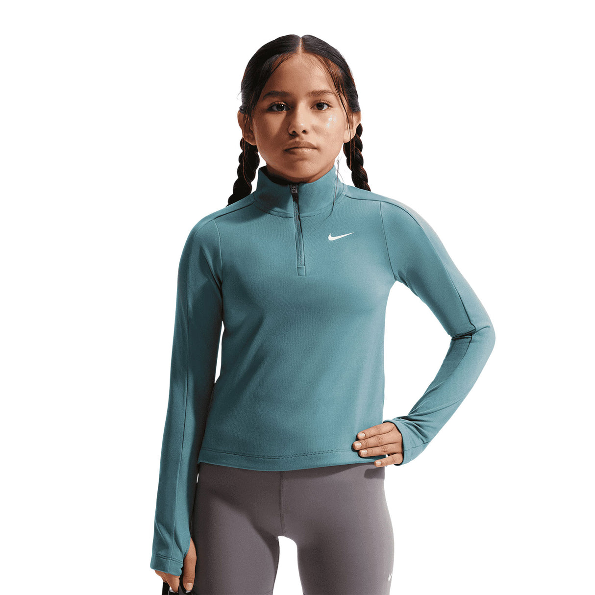 Nike G NK DF LS HALF ZIP Green