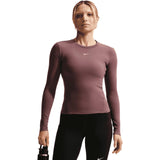 Nike W NK ONE DF FTTD LS TOP Maroon
