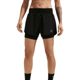 Nike One Womens Dri-FIT High-Waisted 3" 2-in-1 Shorts
