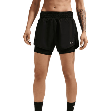 Nike One Womens Dri-FIT High-Waisted 3" 2-in-1 Shorts