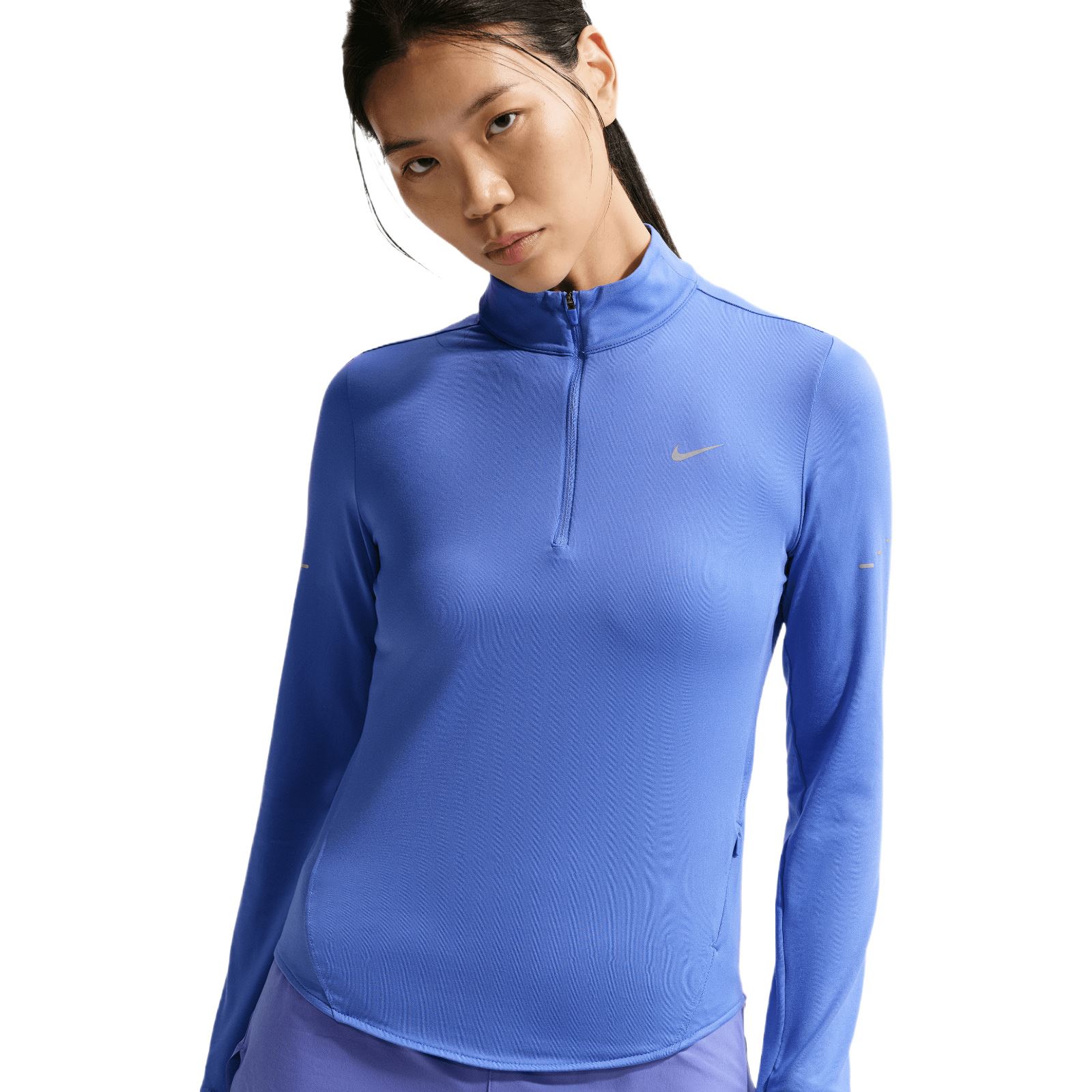 nike blue half zip women's