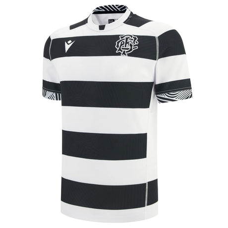 Macron Barbarians Rugby 2025/26 Kids Home Replica Short-Sleeve Shirt