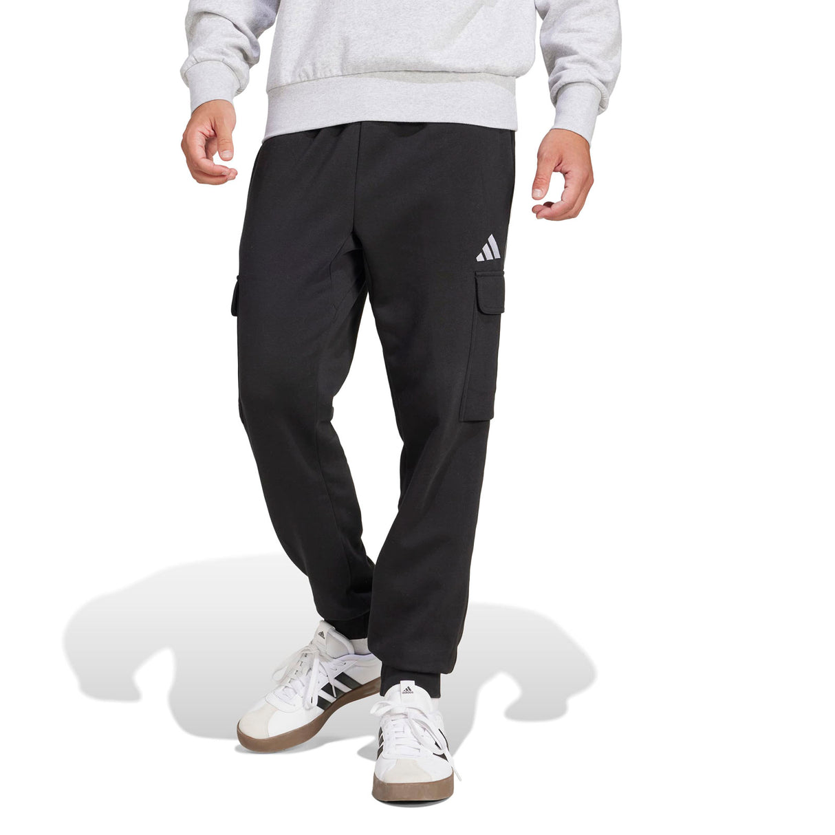 adidas Essentials Feelcozy Mens Fleece Cargo Joggers