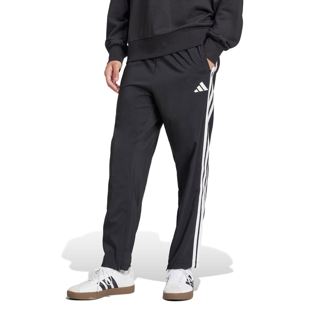 adidas Essentials 3-Stripes Stanford Mens Open Hem Joggers