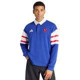 adidas France Rugby 2025/26 Heritage Long-Sleeve Polo Shirt