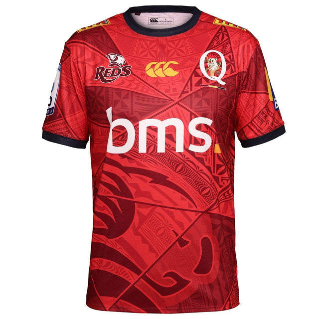Canterbury Queensland Reds Rugby 2026 Mens Pasifika Warm-Up Tee