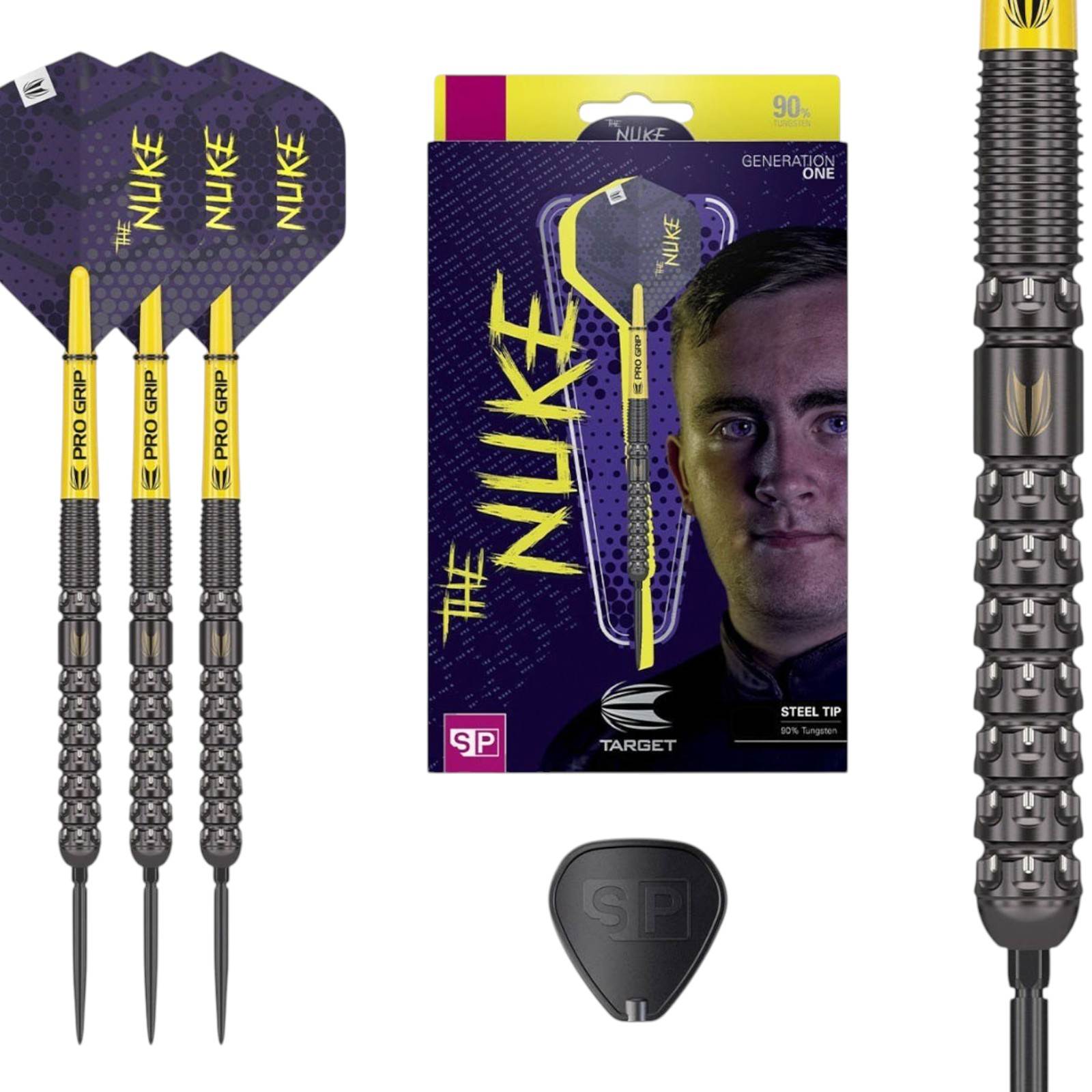 Target Darts Luke Littler 'The Nuke' Generation 1 90% Tungsten 23g Dar