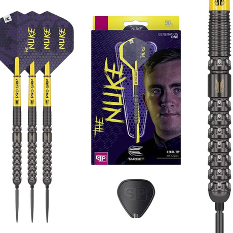 Target Darts Luke Littler 'The Nuke' Generation 1 90% Tungsten 23g Dart Set