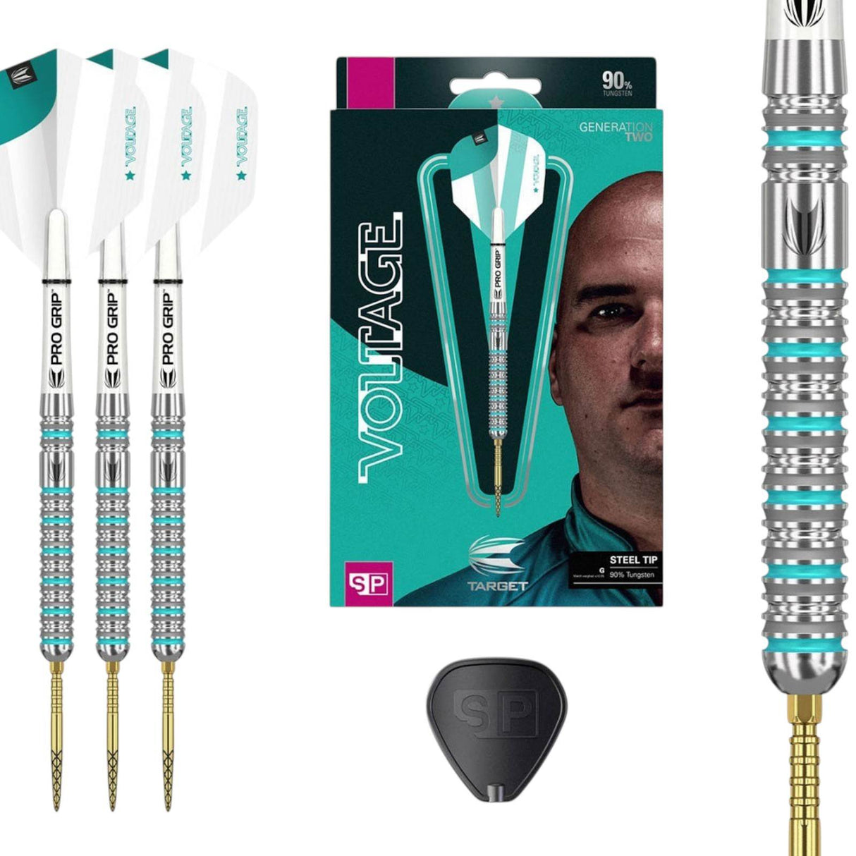 Target Darts Rob Cross Generation 2 Swiss Point 90% Tungsten 23g Dart Set