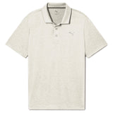 PUMA Icon HEATHER Golf Polo 2.0 White