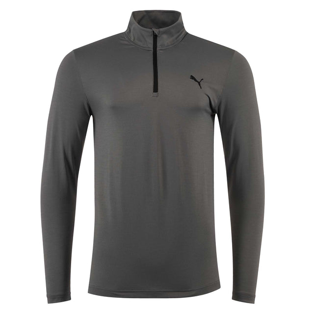 Puma Icon 2.0 Half-Zip Long Sleeve Mens Logo Golf Top