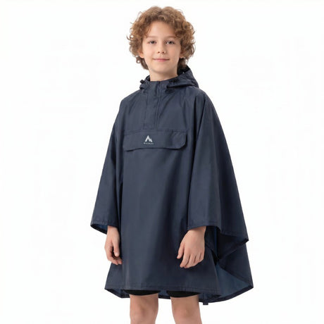 McKinley Lambaol III Half-Zip Kids Loose-Fit Rain Poncho