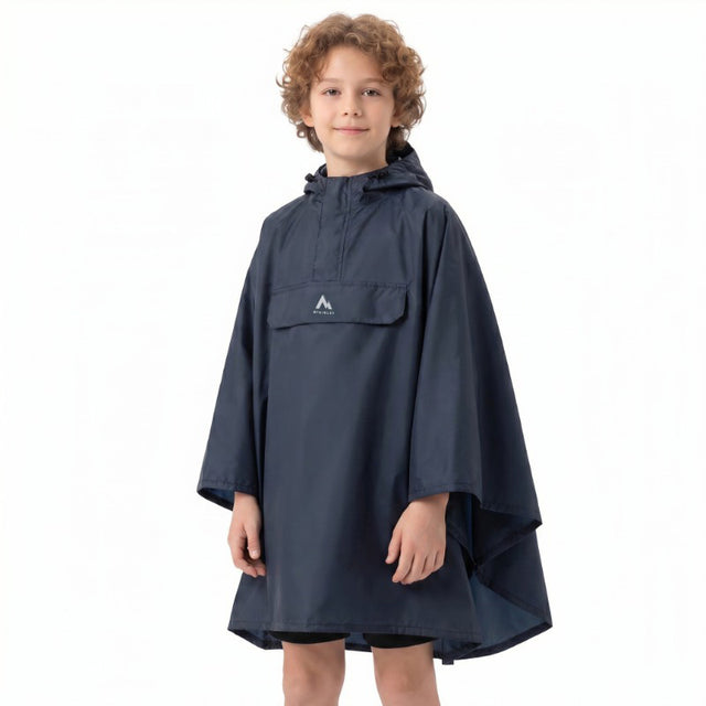 McKinley Lambaol III Half-Zip Kids Loose-Fit Rain Poncho