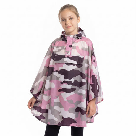 McKinley Lambaol III Half-Zip Kids Loose-Fit Rain Poncho