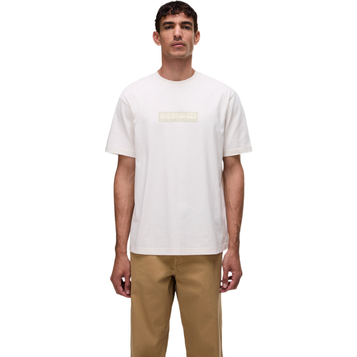 Napapijri Mens B-BOX LOGO Tee White