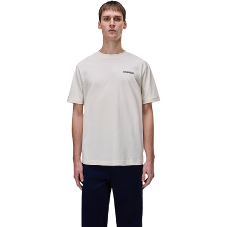 Napapijri Mens S-FLINT BPLOGO Tee White