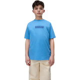 Napapijri Kids S NEW BOX LOGO Tee Blue