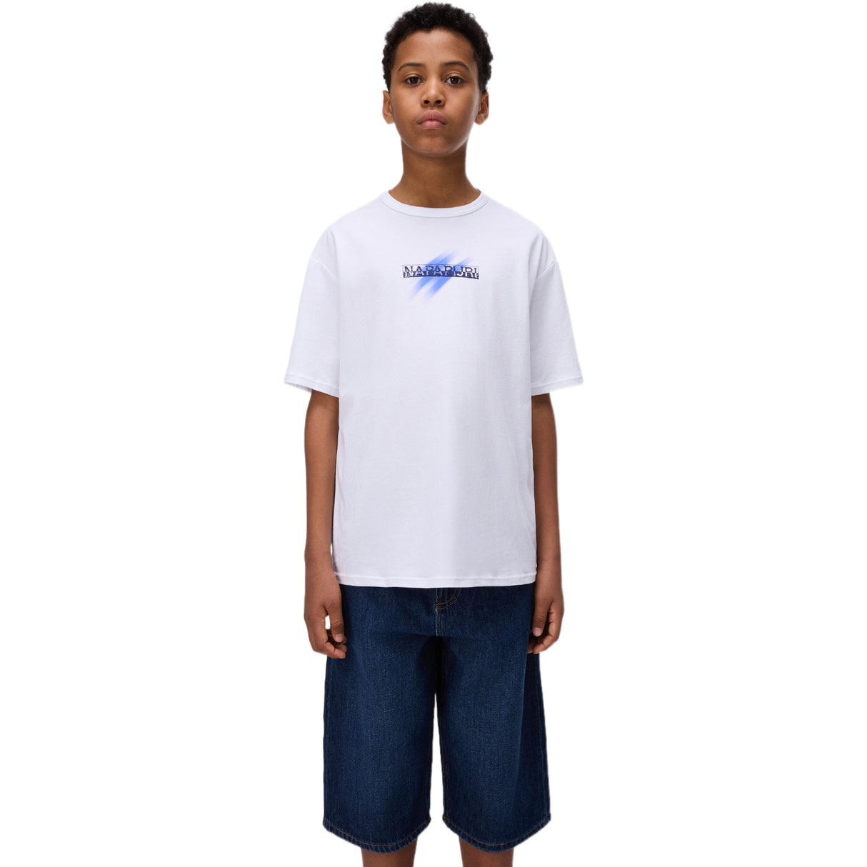 Napapijri Kids S-OESTE Graphic Tee White