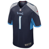 NIKE Titans Ward Home Jersey Navy