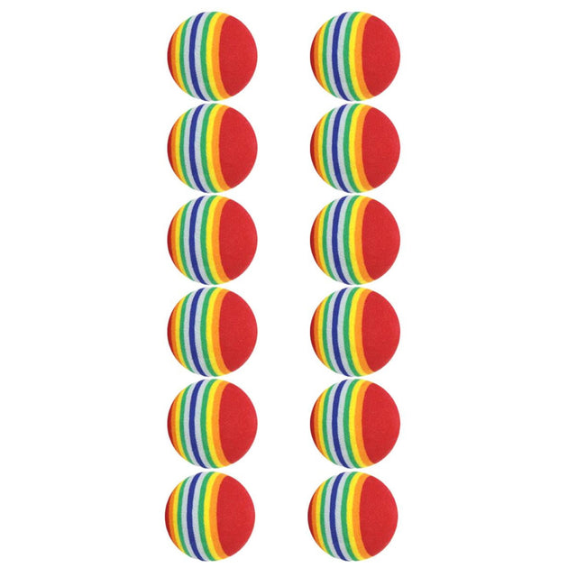 Masters Striped Foam Practice Balls Pack 12
