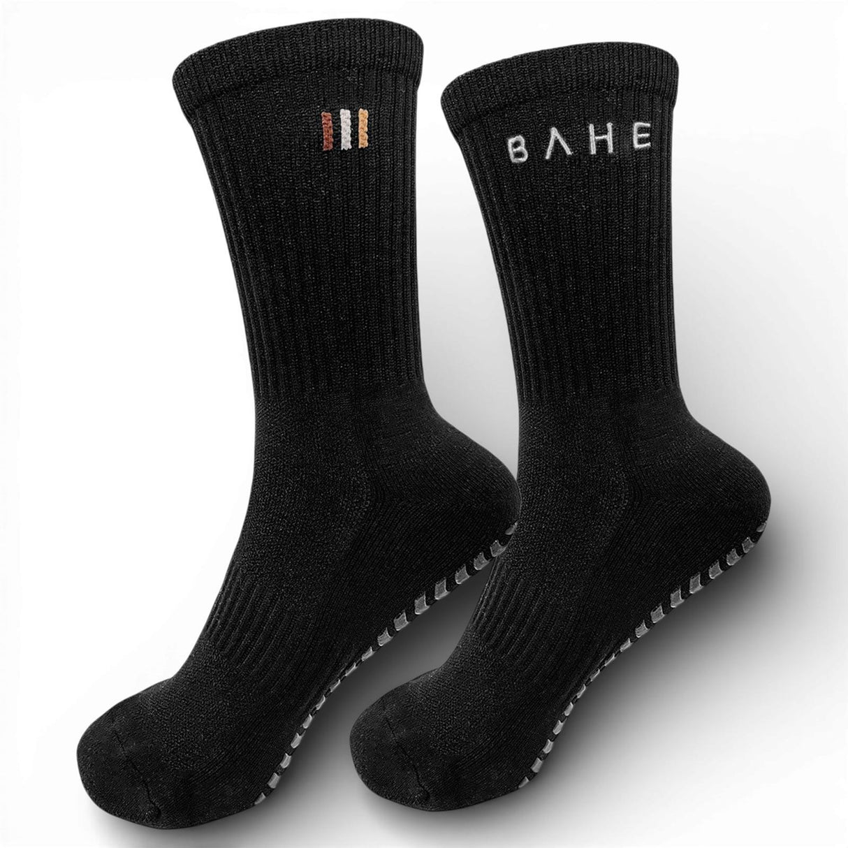 BAHE Studio Grippy Crew Socks Black