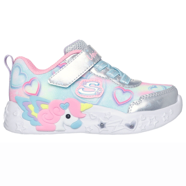 Skechers Unicorn Charmer Lil Heart Sparkles Girls Shoes