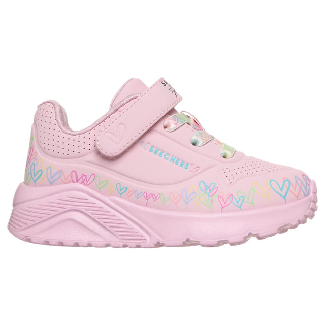 Skechers Uno Lite Heart Craze Infant Girls Shoes