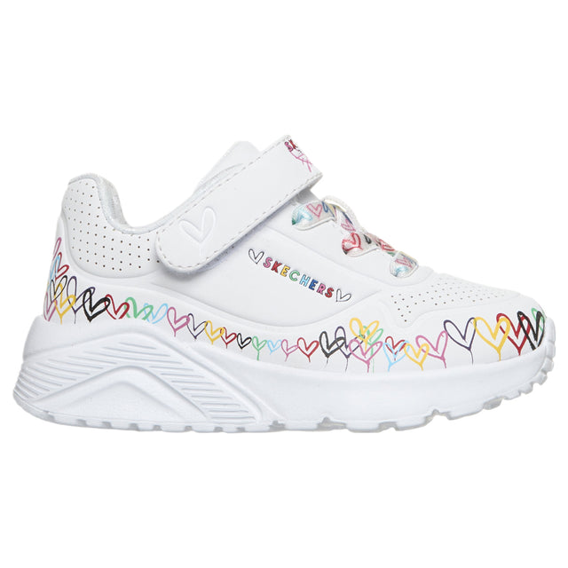 Skechers Uno Lite Heart Craze Infant Girls Shoes