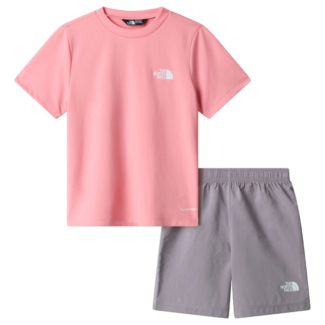 TNF Jr Girls 24/7 Set Coral Pink