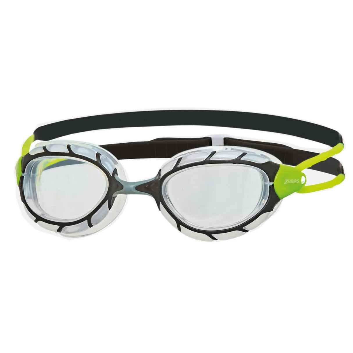 Zoggs Predator Swimming Goggles Black/Gn