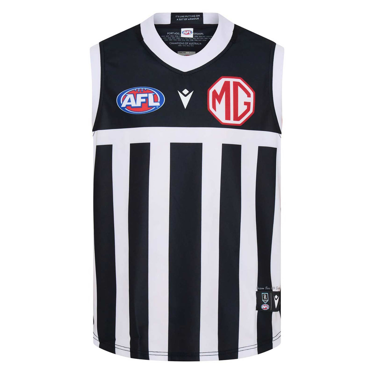 Macron Port Adelaide FC Jersey Black