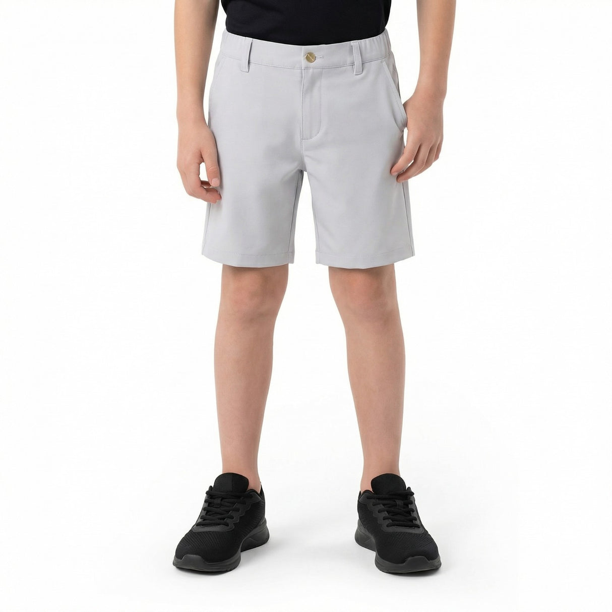 Puma Kids 4-Way-Stretch Outdoor Golf Shorts - Grey