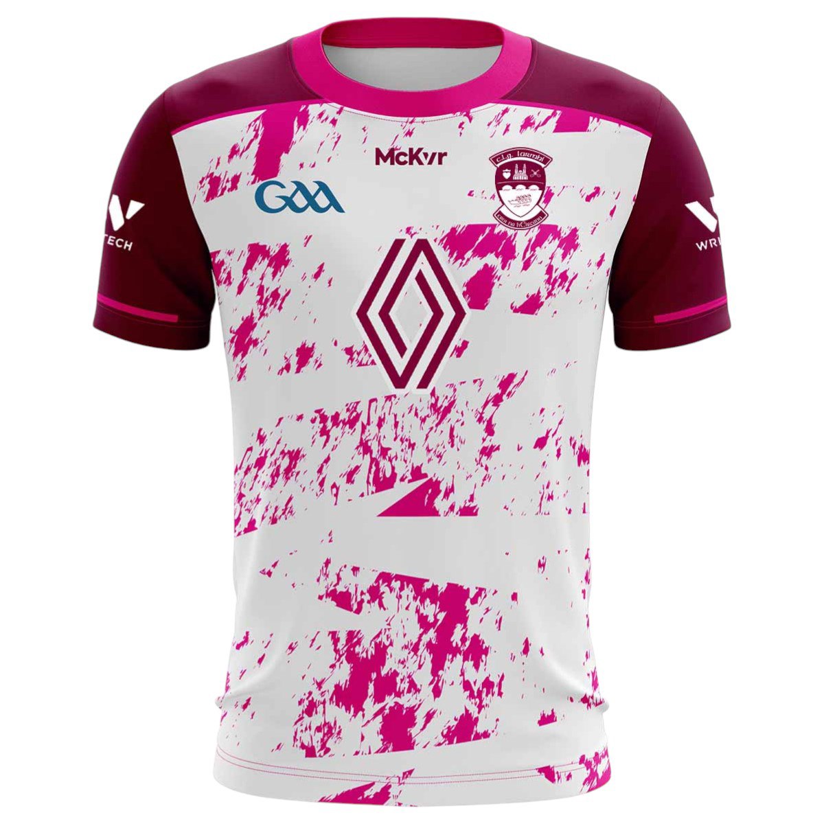 McKeever Westmeath GAA 2025 Girls Training Jersey - White / Pink