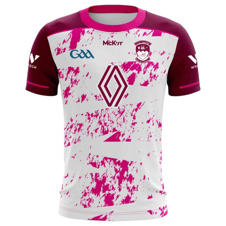 McKeever Westmeath GAA 2025 Girls Training Jersey - White / Pink