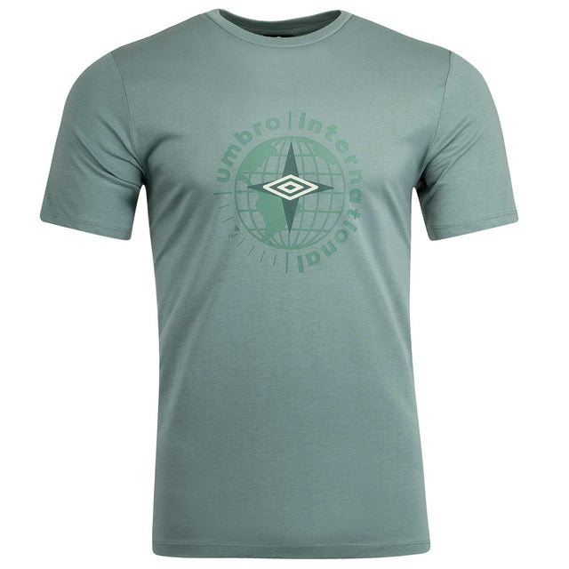 Umbro Globe Mens Short Sleeved Graphic Training T-Shirt