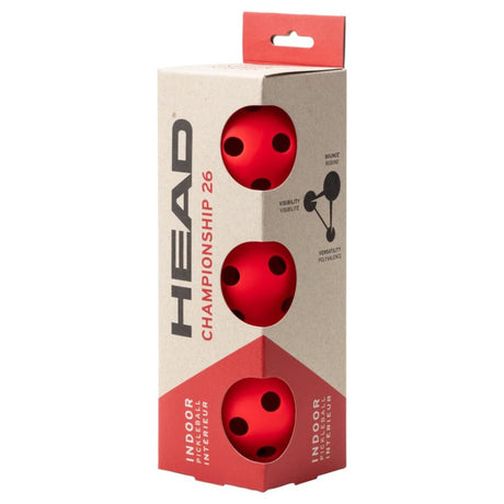 Head 3B Championship Indoor 26 Pickleball Ball - Red