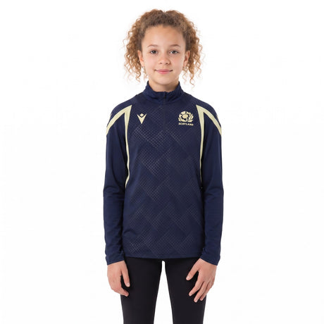 Macron Scotland Rugby 2026/27 Kids Half-Zip Training Top