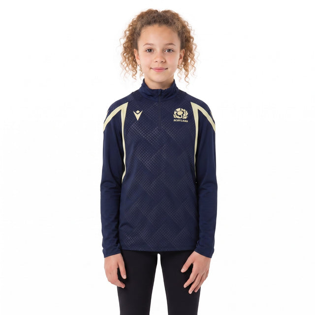 Macron Scotland Rugby 2026/27 Kids Half-Zip Training Top