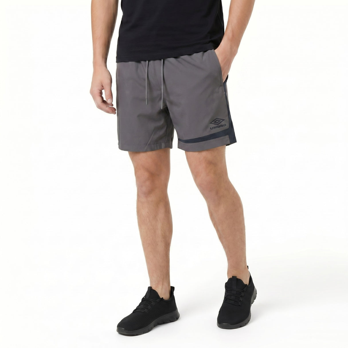 Umbro Woven Football Lightweight Mens Shorts - Grey