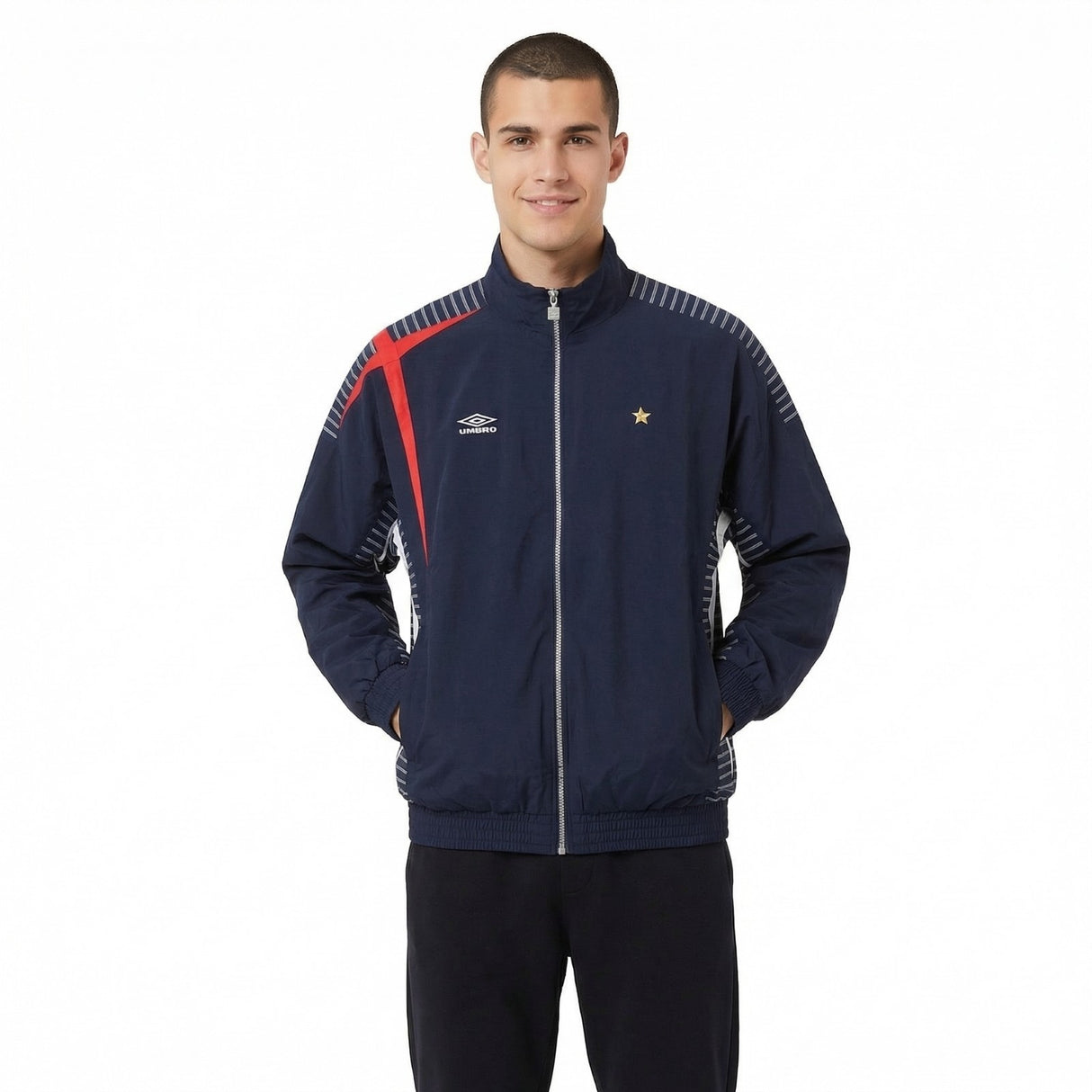 Umbro Relaxed-Fit Mens Football Training Track Jacket