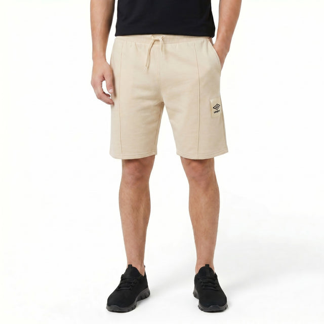 Umbro Relaxed Mens Football Training Shorts - Cream