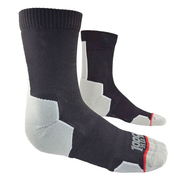 1000 Mile Mens Run Crew Repreve Blk/Gry